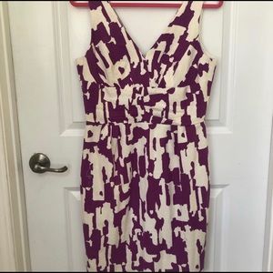 Trina Turk Purple and White Dress
